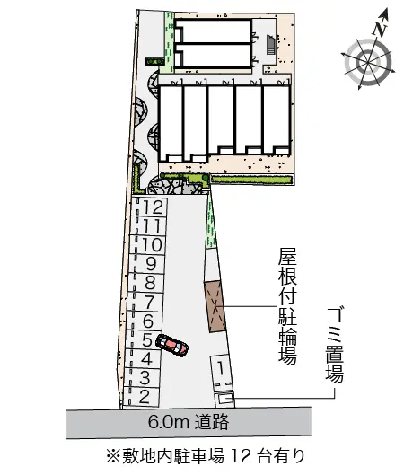 上尾市日の出１丁目 月極駐車場